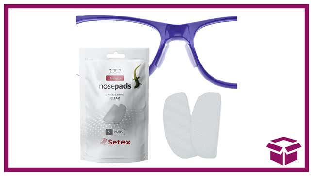 Image for article titled Annoying Slipping Glasses, Begone! Check Out These No-Slip Nose Pads