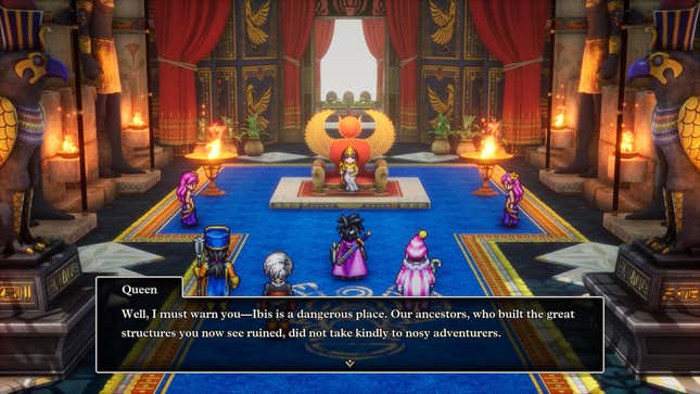 A screenshot shows Dragon Quest 3's new graphics.