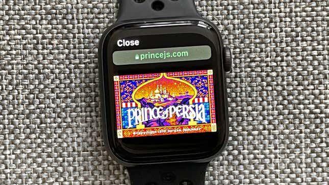 Image for article titled You Can Play the Original Prince of Persia on Your Apple Watch, No App Required