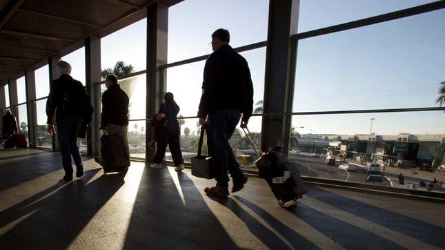 Passagers à l’aéroport international de San Diego