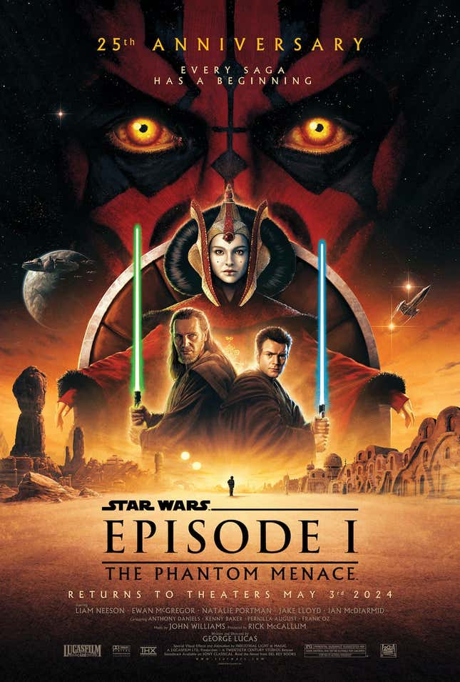 Image for article titled The Phantom Menace Celebrates 25 Years With a Return to Theaters