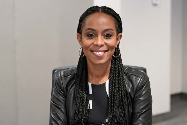 Democratic candidate, now Rep. Shontel Brown, D-Ohio, Oct. 25, 2021, in Cleveland. Brown defeated her political rival, Nina Turner, in the Democratic primary for Ohio’s 11th Congressional District seat. 