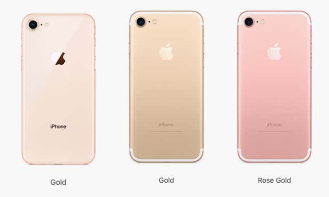 Apple iPhone 8: There is no rose gold