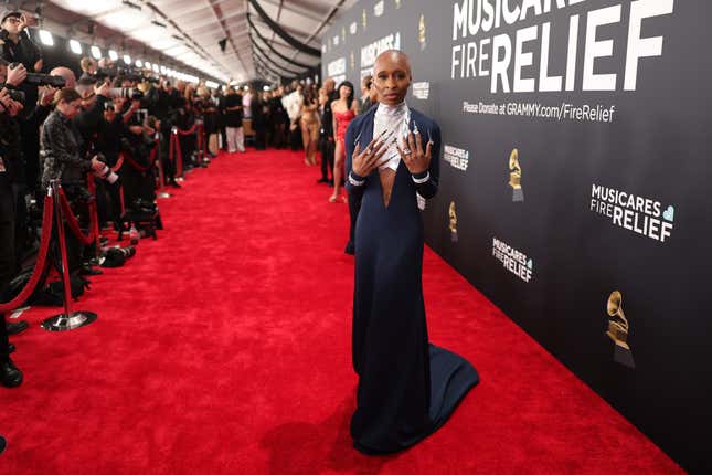  Cynthia Erivo attends the 67th Annual GRAMMY Awards at Crypto.com Arena on February 02, 2025 in Los Angeles, California.