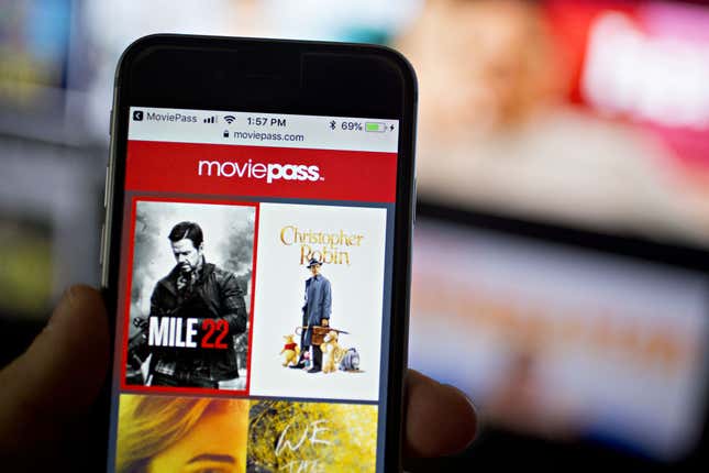 Laut der Bundesanwaltschaft war die „unbegrenzte“ Option von MoviePass ein ungetesteter „Gimmick“, der zu seinem Zusammenbruch führte. 