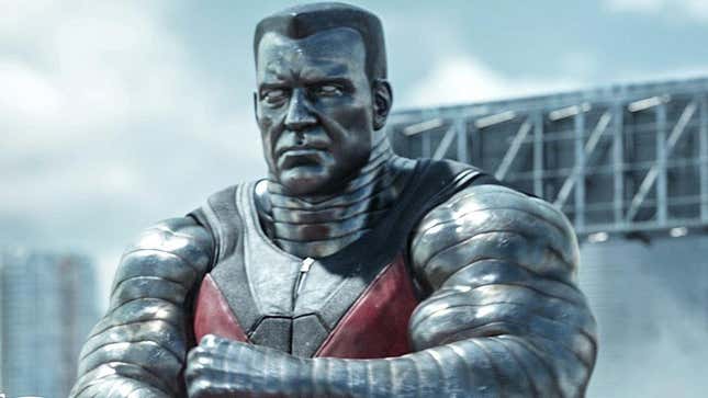 Colossus stands with his arms crossed.