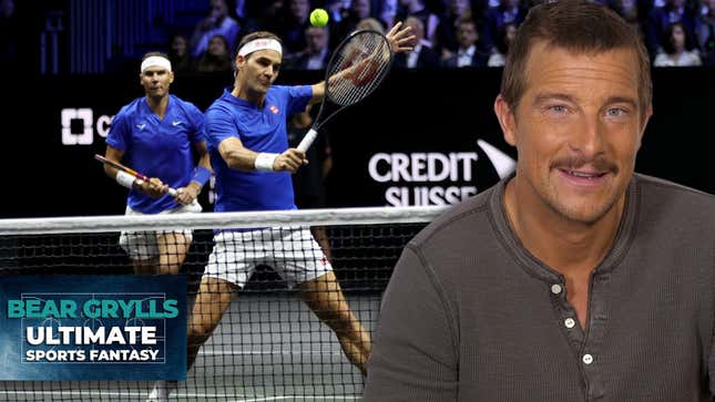 Being a Tennis Gladiator like Roger Federer | Bear Grylls' Ultimate Sports Fantasy