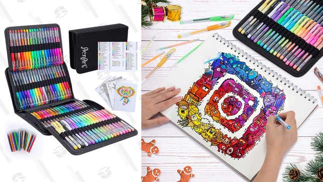 Painting with Gel Pens in Your Coloring Books 