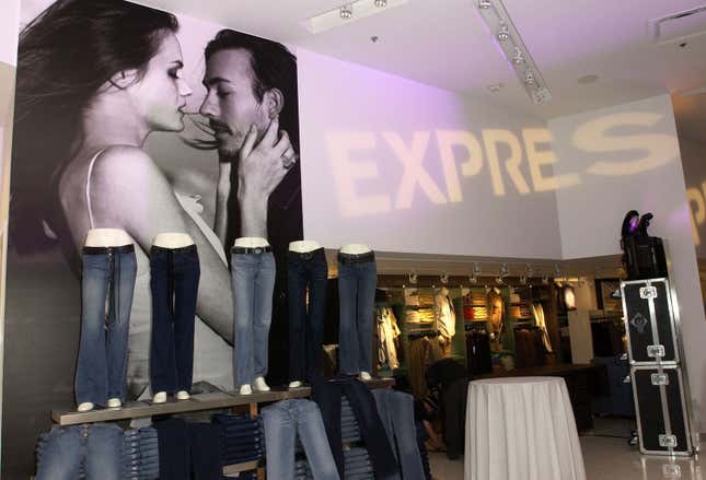 Decor during a launch party at a new Express flagship store at Hollywood and Highland in Los Angeles.