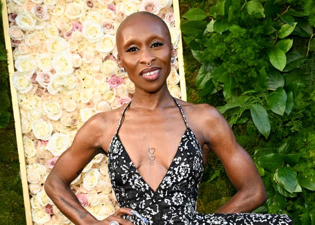 Cynthia Erivo during the 82nd Annual Golden Globes held at The Beverly Hilton on January 05, 2025 in Beverly Hills, California.