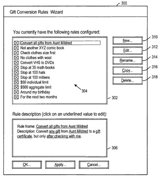 Image for article titled Amazon’s ingenious patent on replacing bad gifts with something you actually want