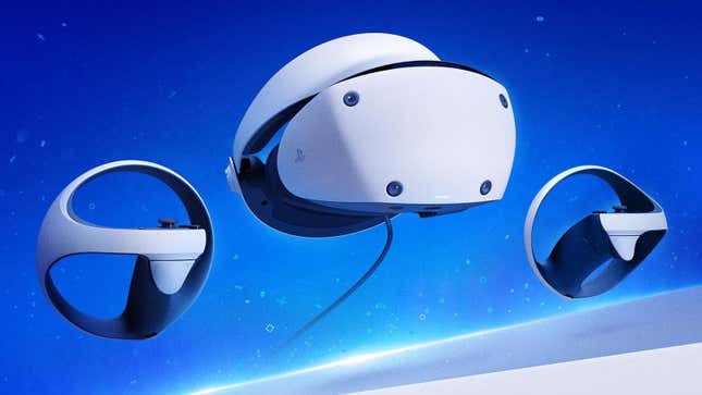 PS VR2 flota en el espacio. 