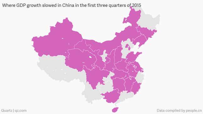 Mapped: Where China’s Economic Slowdown Is Hitting The Hardest