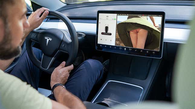 Image for article titled Tesla Announces Plan To Add Up-Skirt Cameras On All Vehicles