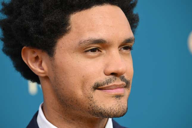 Trevor Noah arrives for the 74th Emmy Awards at the Microsoft Theater in Los Angeles, California, on September 12, 2022.