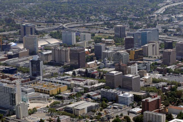 Downtown San Jose, California.