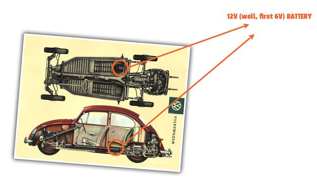 Image for article titled The 2022 Ford Maverick Hybrid Pickup Truck And An Old VW Beetle Share At Least One Technical Quirk