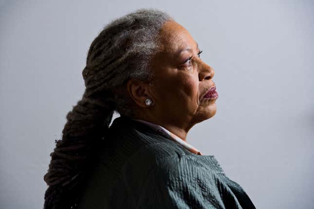 Toni Morrison, 77, is photographed in her New York apartment .Toni Morrison, in her New York apartment.