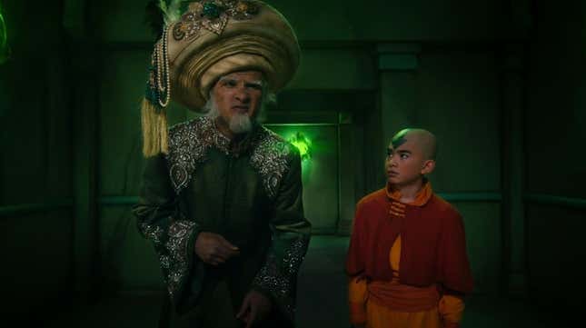 Utkarsh Ambudkar and Gordon Cormier in Avatar: The Last Airbender
