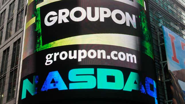 Shares of Groupon have fallen 80% since its IPO in November, 2011