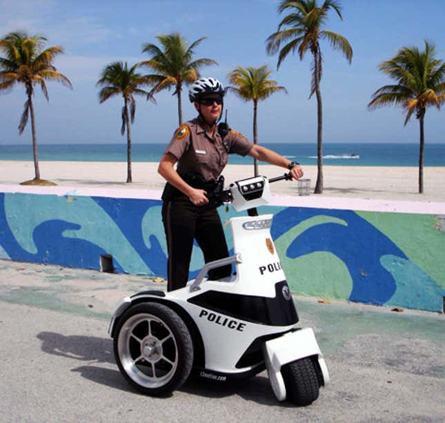 The T3 Patroller in operation by a Miami-Dade police officer
