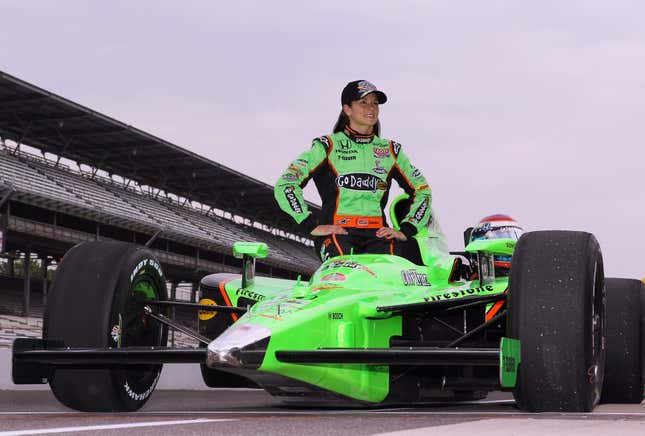 Danica Patrick after qualifying for the 2011 Indianapolis 500