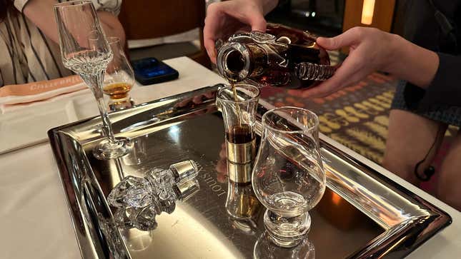 The Louis being poured tableside