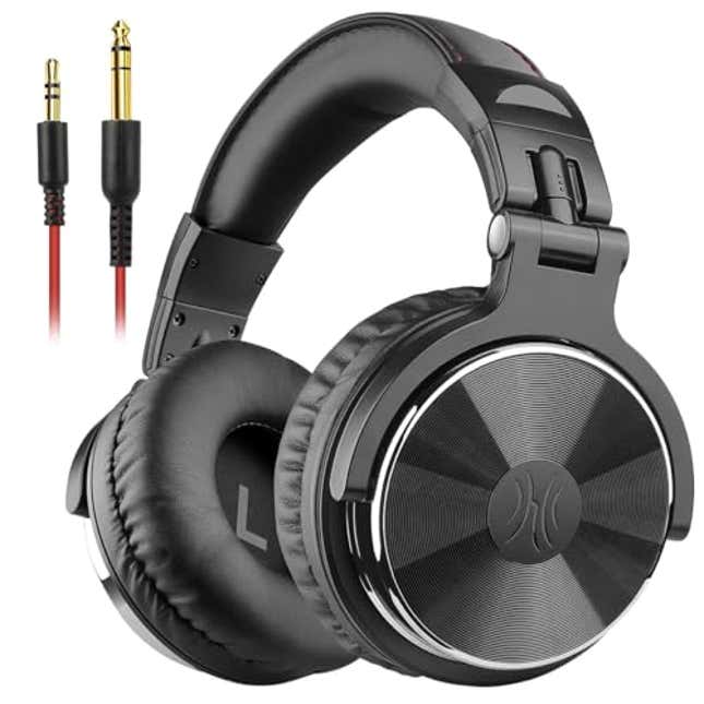 Image for article titled OneOdio Wired Over Ear Headphones Hi-Res Studio Monitor & Mixing DJ Stereo Headsets with 50mm Drivers and 1/4 to 3.5mm Jack for AMP Computer Recording Podcast Keyboard Guitar Laptop, Now 18% Off