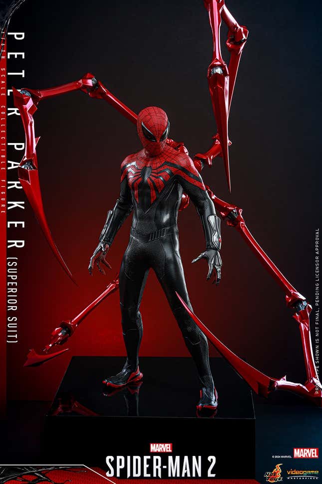 Image for article titled Hot Toys&#39; Latest Spider-Man 2 Figure Is Literally Superior