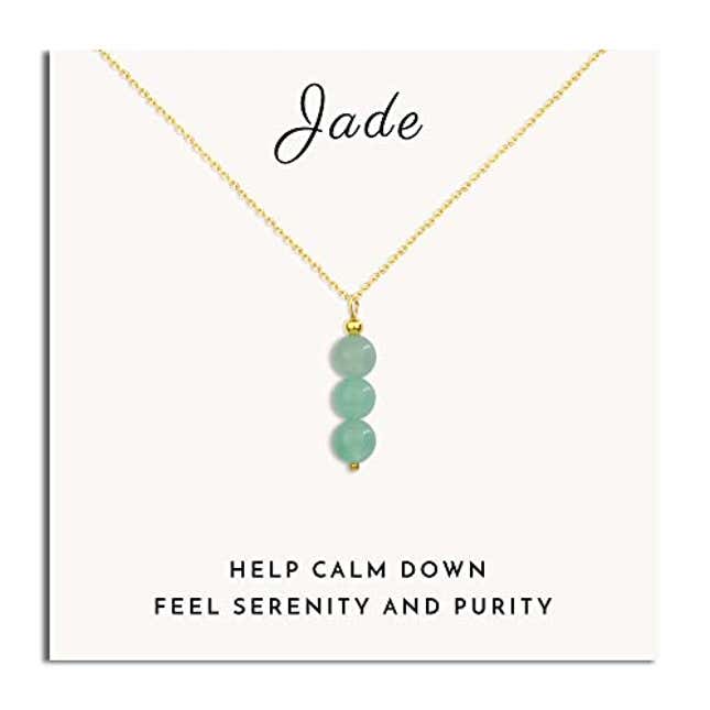 SmileBelle Jade Necklace for women green jewelry as Valentines Day ...