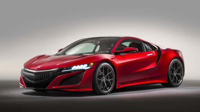 A photo of a Honda NSX Supercar. 