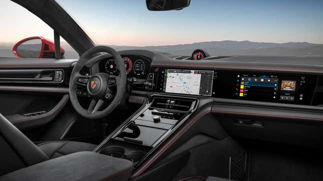 Dashboard of a Porsche Panamera GTS