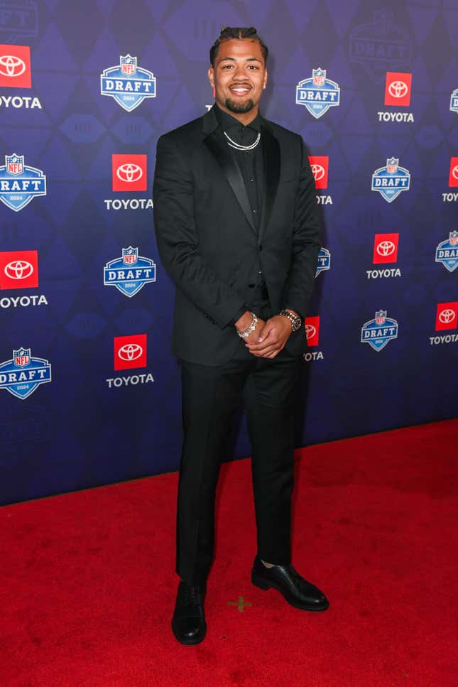 Image for article titled 2024 NFL Draft: Black Stars’ Best Red Carpet Looks