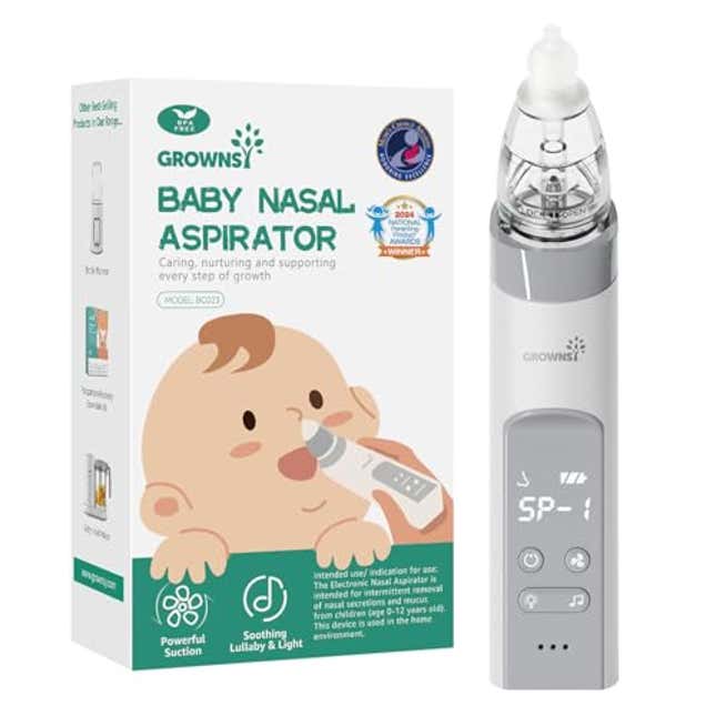 Image for article titled GROWNSY Nasal Aspirator for Baby, Now 20% Off