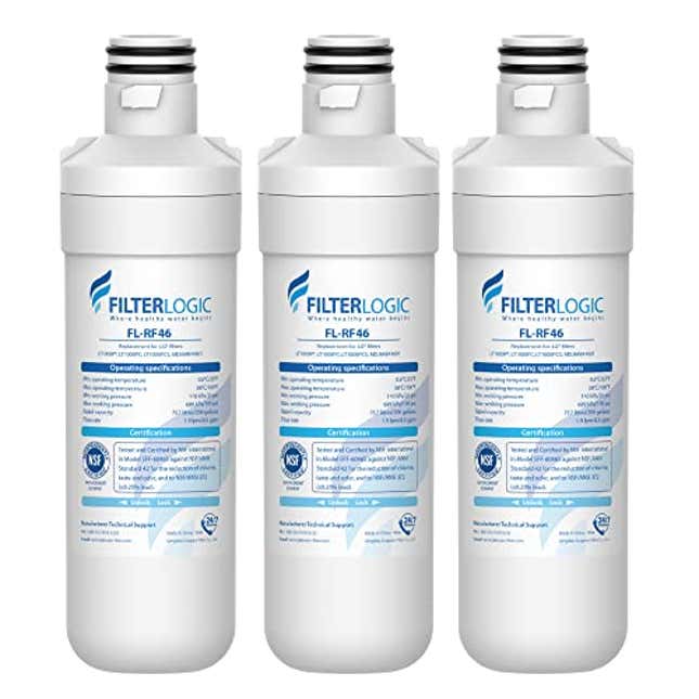 Image for article titled Filterlogic LT1000PC ADQ747935 MDJ64844601 Refrigerator Water Filter, Now 36% Off
