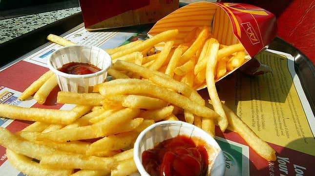 McDonald's fries and ketchup