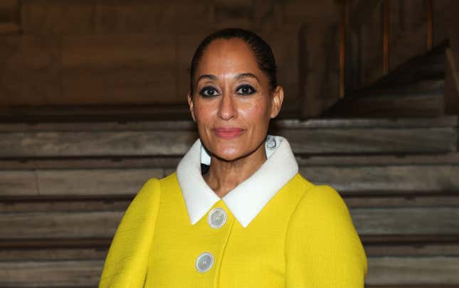 Tracee Ellis Ross attends the Marc Jacobs 2025 Runway Show at New York Public Library on February 03, 2025 in New York City.