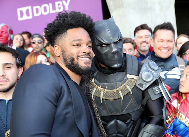 Ryan Coogler (L) attends the Los Angeles World Premiere of Marvel Studios’ “Avengers: Endgame” at the Los Angeles Convention Center on April 23, 2019 in Los Angeles, California. (Photo by Rich Polk/Getty Images for Disney)