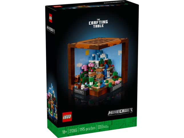 Image for article titled Lego&#39;s First Adult-Focused Minecraft Set Is a Very Stylish Cube