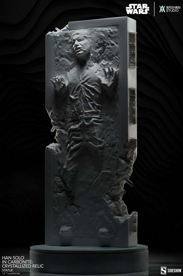 Image for article titled Han Solo Is a Literal Work of Art in a Stunning New Sideshow Statue