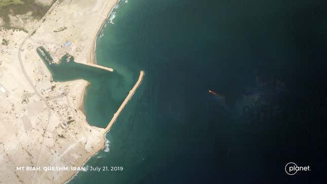 Satellites find oil tankers seized by Iran