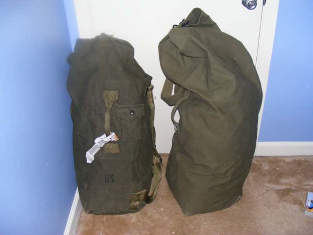 Two duffel bags