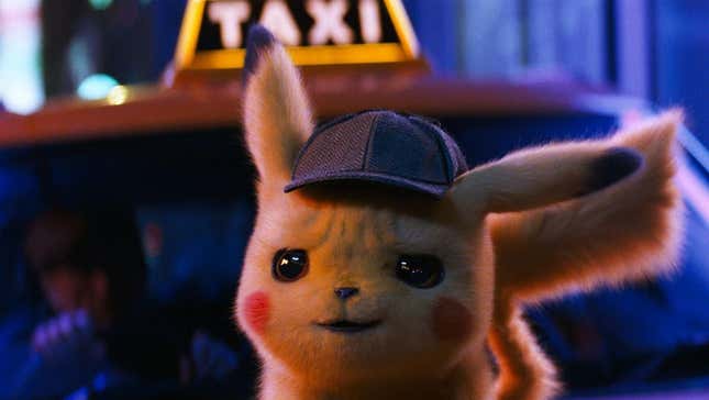 Ryan Reynolds as Pikchu in Detective Pikachu.