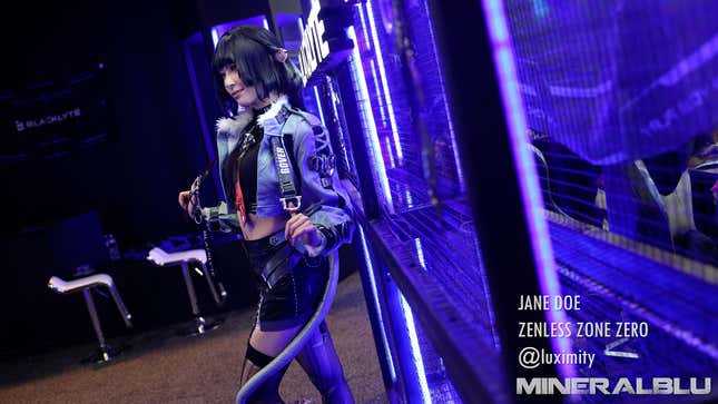 A photograph of a cosplayer at LVL UP 2025