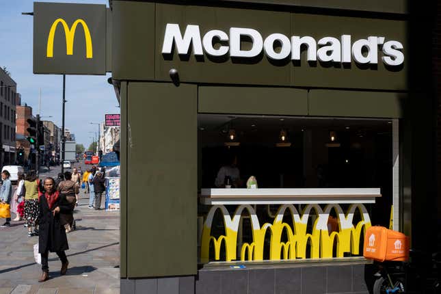 A McDonald’s in London.