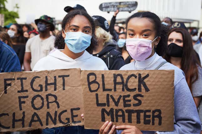 Image for article titled “Black Lives Don’t Matter/Kill Them All” Written on the Wall Inside an Oakland School