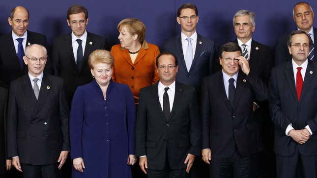 EU leaders take a bow.