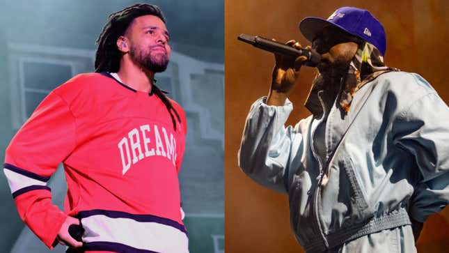 Image de l'article intitulé Absolument personne ne devrait être choqué que J. Cole se soit excusé d’avoir diffusé de Kendrick Lamar