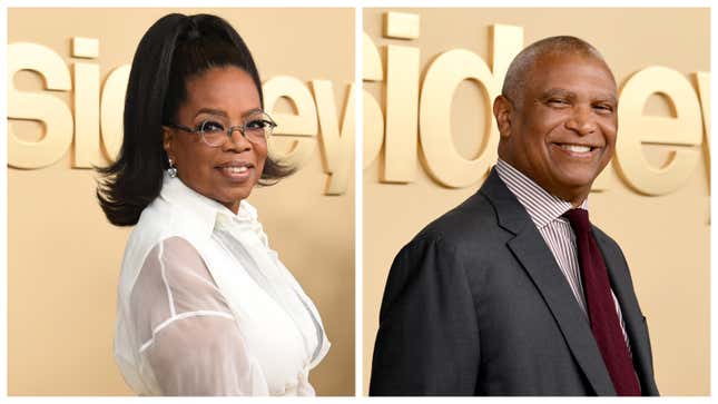 Oprah Winfrey, left; Reginald Hudlin.