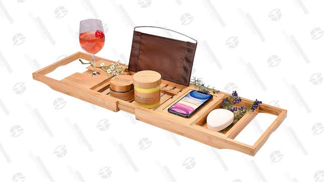   Bamboo Bathtub Tray | $25 | Amazon | Use Code 15COO94K